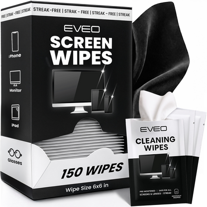 Electronic Wipes - Pack of 150 - EVEO TV