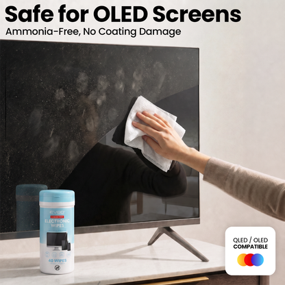 Electronics Wipes - Screen Cleaner - [2 Pack x40]