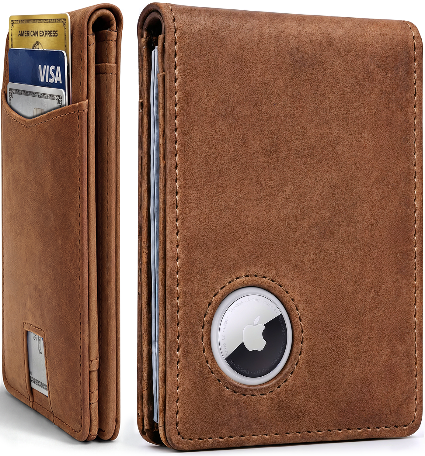 Apple AirTag Wallet - Genuine Leather - EVEO TV