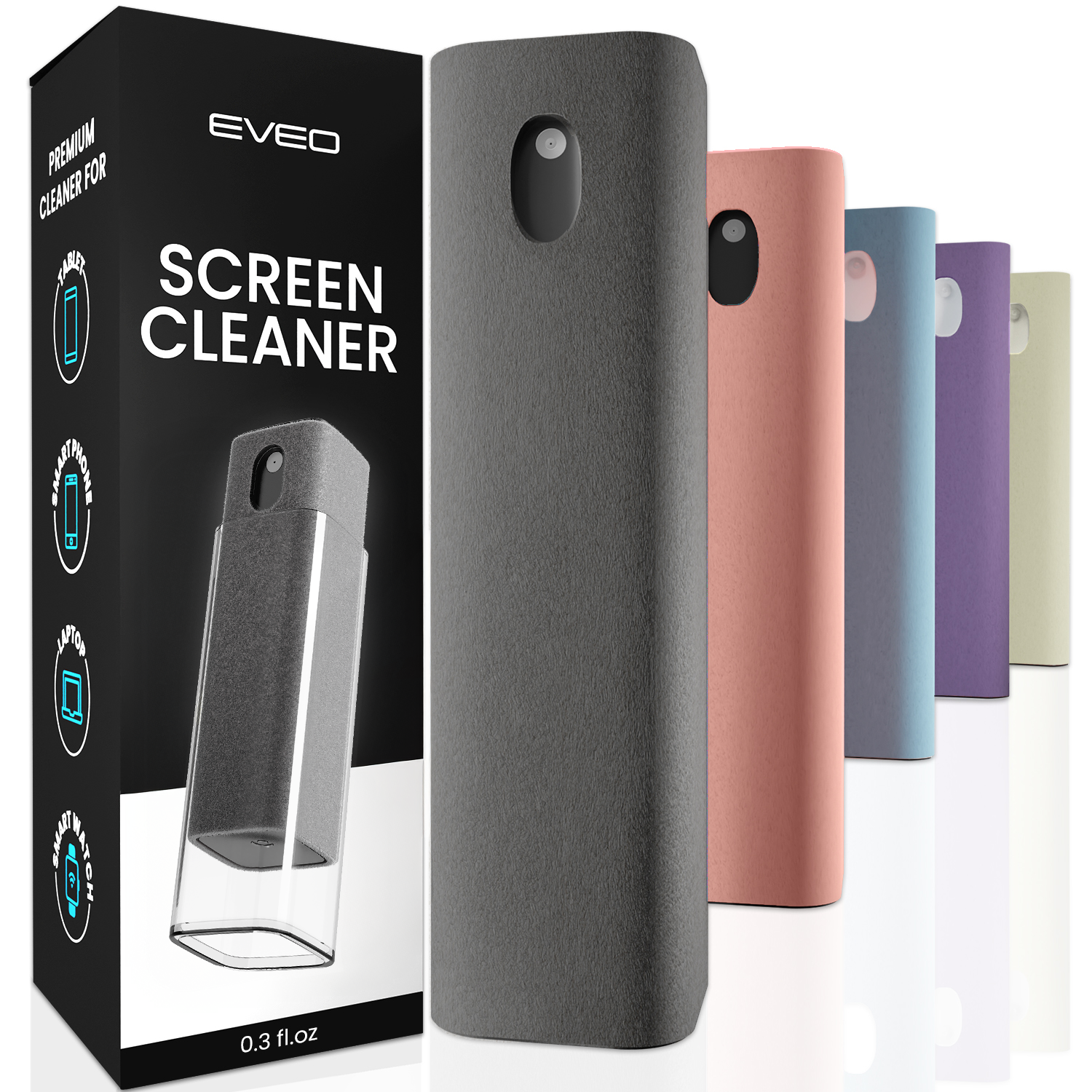 2in1 Screen Cleaner Spray and Wipe - EVEO TV